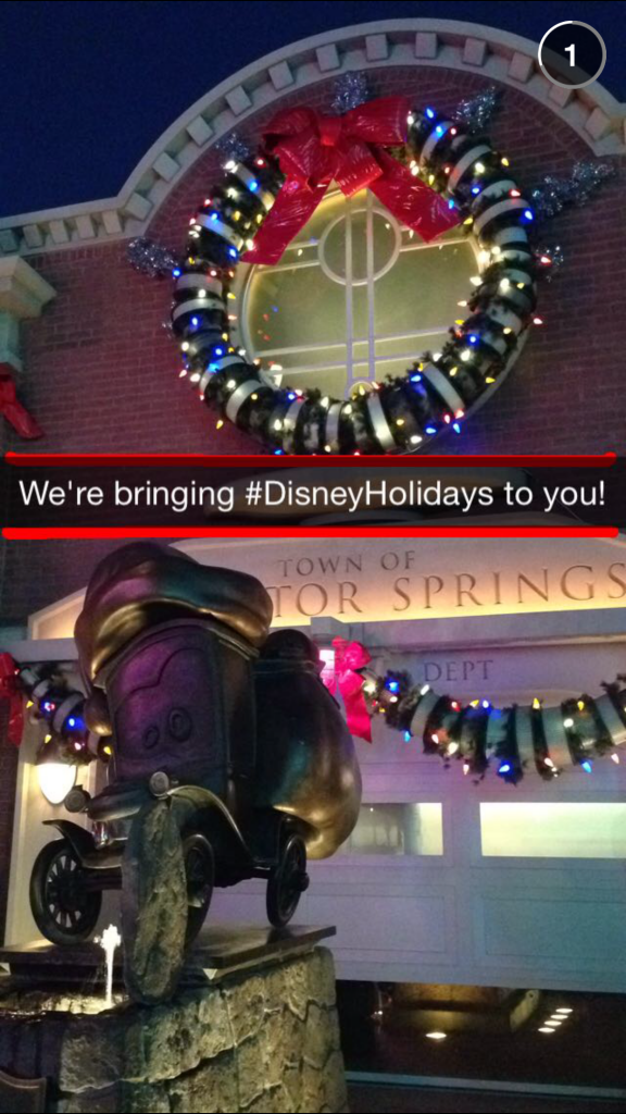 Disney Holiday Marketing Snapchat